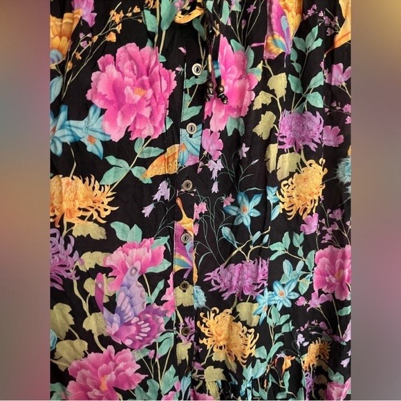 Spell Butterfly Midi Floral Skirt Firefly - Picture 7 of 10